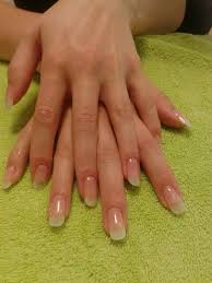 Tips With Gel Overlay Clear Gel Nails Overlay Nails Natural Acrylic Nails