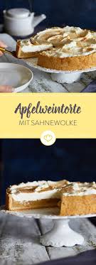 Klassische Apfelweintorte Mit Zimt Sahne Rezept Apfelweintorte Rezepte Friss Dich Dumm Kuchen
