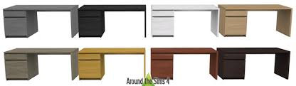 This means that there may sometimes be differences between the documents you download and the versions that come with the product. Around The Sims 4 Custom Content Download Objects Ikea Desks Ps2014 Malm Linnarp