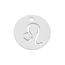 August das licht der welt erblickt, ist im sternzeichen des löwen geboren. Runde Medaille Sternzeichen Lowe 12 Mm Edelstahl X1 Perles Co