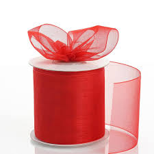 25 Yards 3 Red Organza Ribbon With Satin Edges For Wedding Decoration Organza Ribbon Ribbon Decorations Buffalo Plaid Ribbon