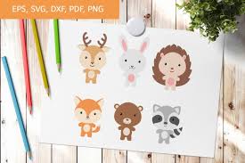 Download Cute Nursery Animals Svg Cut Files Clipart Printables 904826 Characters Design Bundles