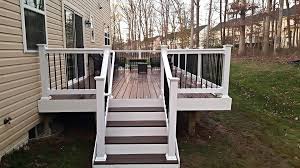 It is available in 36 and 42 heights and white, tan, or khaki. Deck Builder Pictures Maryland Decking Decks Patios And Fencing