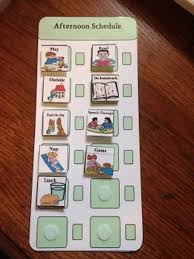 Daily Afternoon Routine Chart Visual Aid Schedule Autism Pecs Communication Cards For Aba Therapy