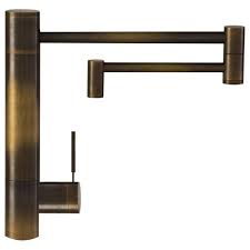 If you're considering brass kitchen faucets, another option is a antique brass kitchen faucet. Waterstone Handmade Antique Brass Modern Hunley Kitchen And Prep Swivel Faucet For Sale At 1stdibs