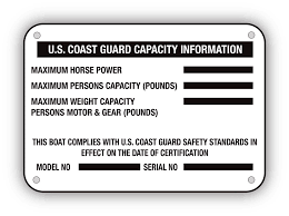 What is the important safety information found on a boat's capacity plate. Boat Capacity Plate Ace Boater