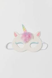 Masquerade Mask White Unicorn Kids H M Us Unicorn Kids Unicorn Mask Fancy Dress Masks