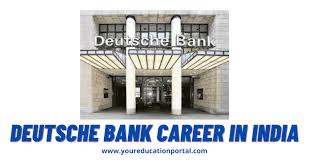 We offer our employees the chance to make a genuine impact. Deutsche Bank Career In India Application Process For Deutsche Bank