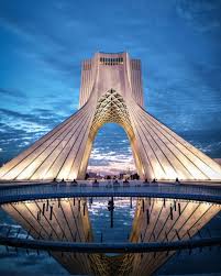 Good Morning Tehran From Shahyad Tower Tehran City Socialistmodernism Aksiine Tehra Ancient Buildings Ancient Architecture Futuristic Architecture