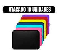 KIT ATACADO 10 Capas Case Pasta Maleta para Notebook Macbook Neoprene  15.6/14.1/13.3/12.1/11.6/17.3/10.1