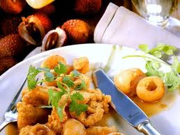 Frittiertes Hahnchen Mit Litschi Sauce Rezept Rezepte Hahnchen Portionen