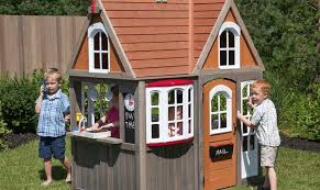 We adore kids playhouses and are inspired by all of the innovative ways that parents have from cardboard boxes to full on miniature buildings, as long as kids have fun then it's mission accomplished. Parents Diy Costco Playhouses Into Mini Dream Homes Simplemost