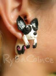 Fake Ear Gauges Little Cute Little Dog Cute Little Dogs How To Make Earrings Little Dogs