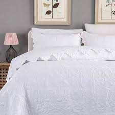 Ships free orders over $39. Brandream White Quilts Set Queen King Size Coverlet Set Farmhouse Bedding 100 Cotton Queen Size Quilted Bedspreads Farmhouse Goals