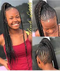 Pin By Starr Burton On Hairstyles Feed In Ponytail Feed In Braids Ponytail Braided Hairstyles