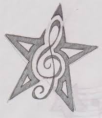 Star Music Note Tattoo Star Tattoo Designs Star Tattoos Music Notes Tattoo