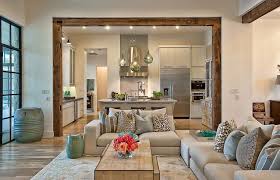Elegant Suburban House With Exposed Interior Wood Beams Home Living Room House Interior Home