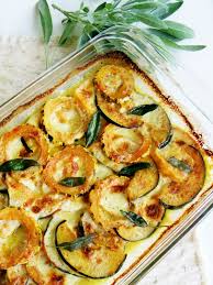 Butternut Delicata And Acorn Squash Gratin With Crispy Sage Proud Italian Cook Recipe Acorn Squash Butternut Vegetable Dishes