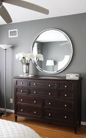 Master Bedroom Love The Paint Color Dark Wood And Style Of The Dresser Round Silver Bedroom Makeover Before And After Dark Brown Furniture Brown Furniture