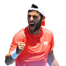 Stefano travaglia reaches his first atp tour final after beating thiago monteiro at the great ocean italian stefano travaglia was solid on serve, striking 17 aces, in victory over taylor fritz on tuesday. Stefano Travaglia Ita Australian Open