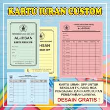 Contoh kartu iuran bulanan word. Cetak Kartu Iuran Spp Kartu Hadir Pembayaran Tabungan Sampul Dll Custom Shopee Indonesia