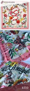 Gucci L Aveugle Par Amour Shawl In 2020 Garden Print Scarf Accessory Gucci Accessories