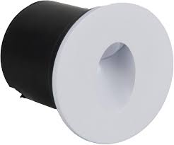 LEDKIA LIGHTING Baken Outdoor LED 1W Inbouw Muur Rond Wit Adam Warm Wit  3000K : Amazon.nl: Klussen & gereedschap