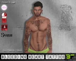 Heart tattoos are not just opted by couples or best friends. Second Life Marketplace B Fly Bleeding Heart Tattoo