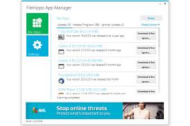 Review Of Filehippo App Manager A Free Easy Software Updater Management App Software
