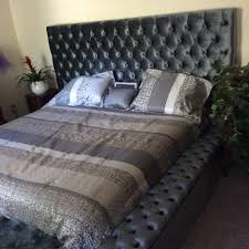 The queen size platform bed frame stands 12 inch off the floor for easy storage. Geralyn Queen Tufted Upholstered Storage Platform Bed Upholstered Storage Platform Bed Bed