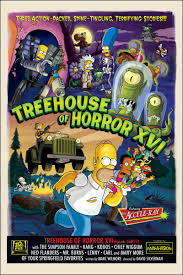 The Simpsons Treehouse Of Horror Xvi Promotional Artwork 2005 Simpsons Treehouse Of Horror The Simpsons The Simpsons Movie
