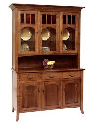 Old World Three Door China Hutch Ohio Hardwood