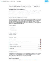 It summarizes the main parts of a project, including whatever requirements there are. 5 Steps To Writing A Clear Project Brief Asana
