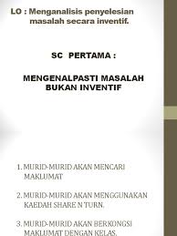 Masalah bukan inventif ialah masalah yang tidak mempunyai kesan sampingan apabila usaha penambahbaikan berlaku. 1 1 Pengenalpastian Masalah Inventif