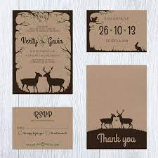 Woodland Deer Amp Stag Rustic Printable Wedding By Paperling On Etsy 45 Country Wedding Invitations Wedding Invitations Rustic Woodland Wedding Invitations