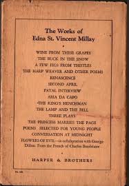 Second April And Other Poems First Edition Edna St Vincent Millay 1921 Vintage Poetry Book Poetry Books Poems Edna