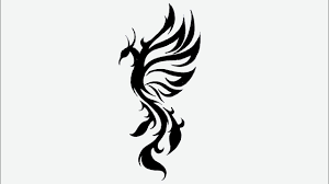 If you are opting for a large size tattoo then rib cage is great place to try it. Phoenix Bird Tribal Tattoo Easy Drawing How To Draw A Phoenix With Black Marker Youtube