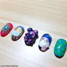 Shop from the world's largest selection and best deals for acrylic nail art kits & sets. Coronavirus Inspired Nail Art Is The Latest Bizarre Beauty Trend Daily Mail Online
