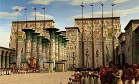 Egypt Re Creation Of How The Temple Of Karnak Would Have Appeared In Is Original State Highly Pa Ancient Egypt Art Ancient Egypt Architecture Egyptian Temple