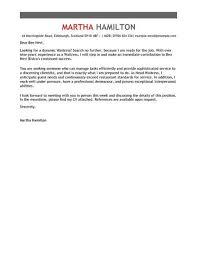 Waitress Cover Letter Template Cover Letter Templates Examples