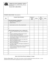 How to create a nursing care plan: Geriatric Care Plan Template Piccomemorial