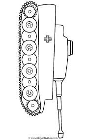 Army tank free coloring pages are a fun way for kids of all ages to develop creativity, focus, motor skills and color recognition. Tiger Tank Coloring Page Military