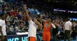 His biggest worry with the thunder was having to defend the freight train russell westbrook every day in practice. Thunder Dance Off