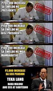 My heartfelt condolences to the aquino family. Mean Memes Vs Pnoy Pension Veto