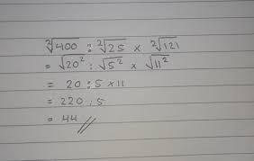 Masukkan angka (x), kemudian klik tombol hitung untuk menampilkan hasil kalkulasi. Akar Kuadrat 400 Dibagi Akar Kuadrat 25 Dikalikan Akar Kuadrat 121 Brainly Co Id