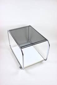 Vintage Trolley Coffee Table Occasional Table Smoked Glass Table Living Room Table Coffee Table 60s 70s Servierwagen Glastische Wohnzimmertisch