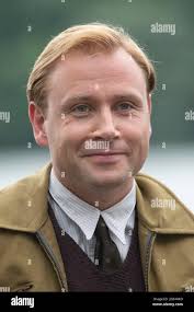 Actor Max RIEMELT plays the role of Wolfgang Bern, portrait, portrait,  cropped single image, single motif, shooting for the six-part ARD drama  series BONN, press event