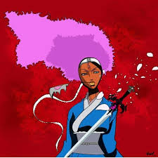 Afro Samurai Black Anime Characters Black Cartoon Afro Art