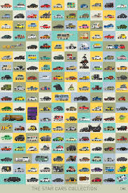 The Star Cars Collection By Scott Park Car Collection Star Wars Movies Posters Famous Vehicles