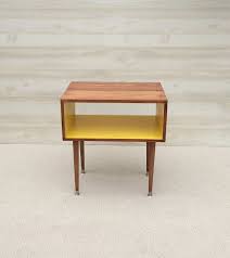 The Side Table Mid Century Modern Side End Table Toffee And Sunshine Or Custom Color Mid Century Modern Furniture Furniture Design Modern Modern Side Table